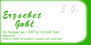 erzsebet gobl business card